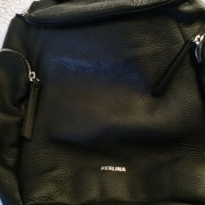 Leather backpack